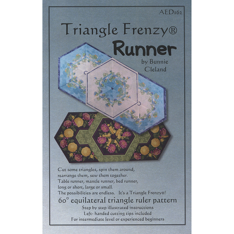 Triangle Frenzy® Runner Pattern Bunnie Cleland Artistically