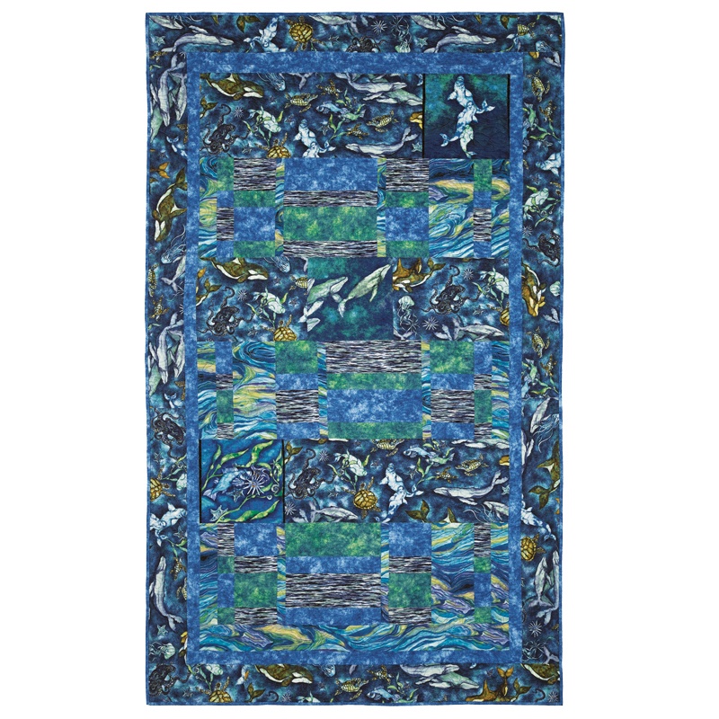 Man Sewing Wilderness Expressions Simple Strip Scramble Kit