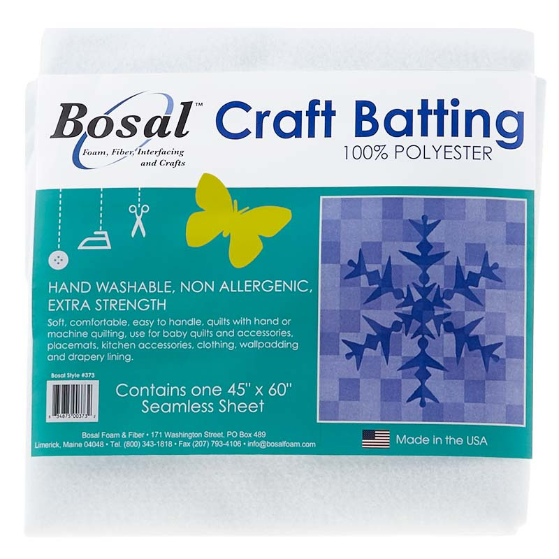 Bosal Polyester Craft Batting 45" x 60" Bosal Foam & Fiber