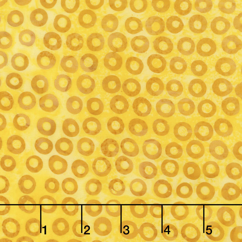 Garden Party Batiks - Cherrios Sunshine Yardage