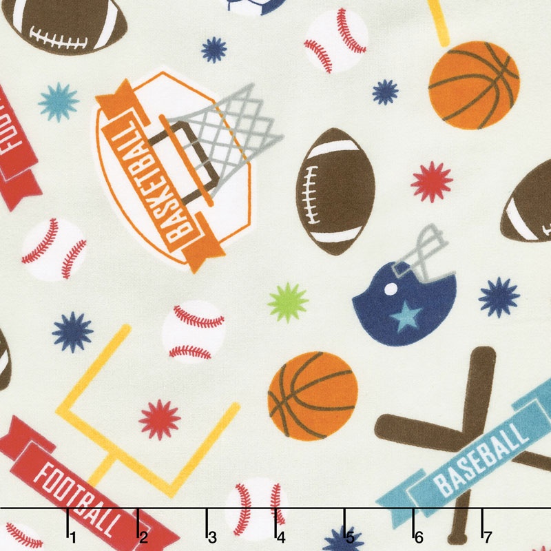Game Day - Sports Main Gray Flannel Yardage