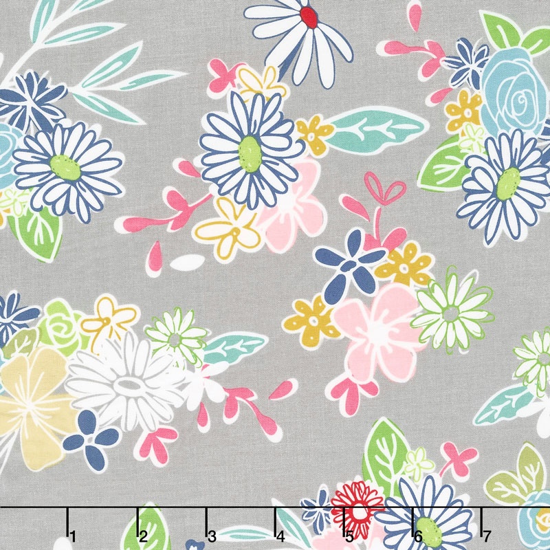Daisy Days - Daisy Main Gray Yardage