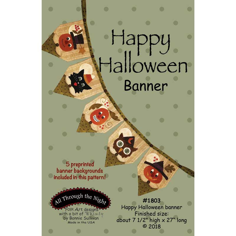 Happy Halloween Banner Pattern