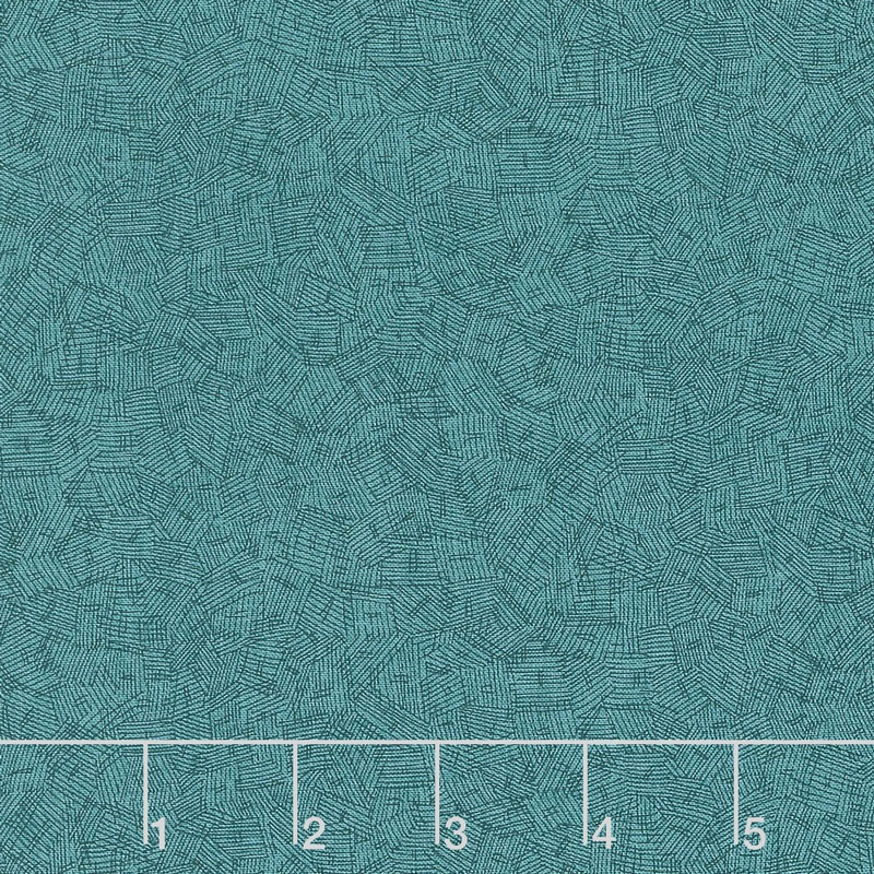 Hopscotch - Cross-Hatch My Way Teal Yardage