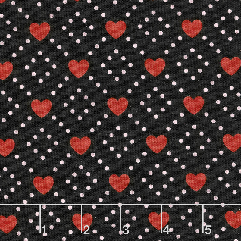 Hello Sweetheart - Diamond Black Yardage