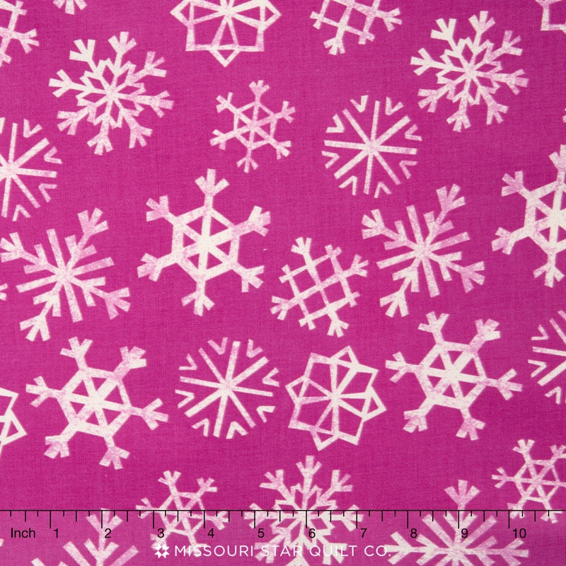 Garland - Snowflakes Grape Yardage