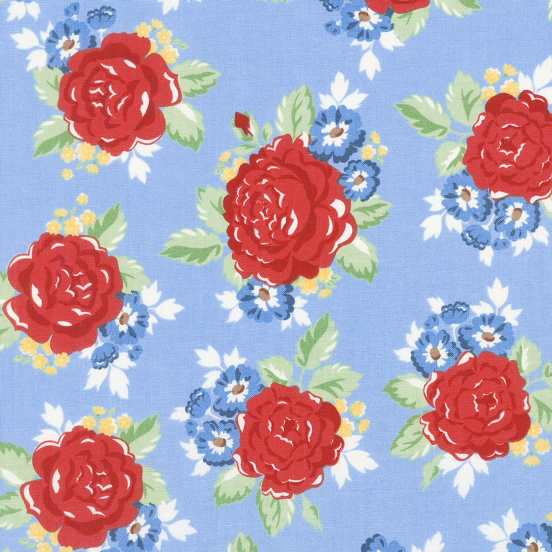 Harry & Alice - Main Blue Yardage
