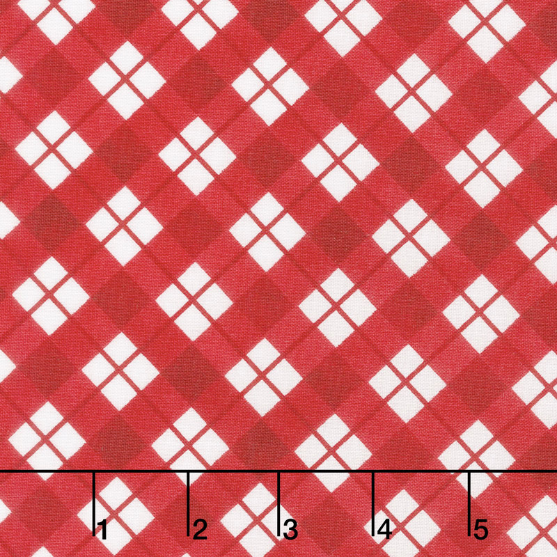 Cuppa Cocoa - Plaid Red Yardage