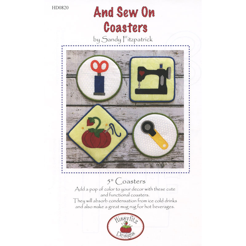 And Sew On Coasters Pattern