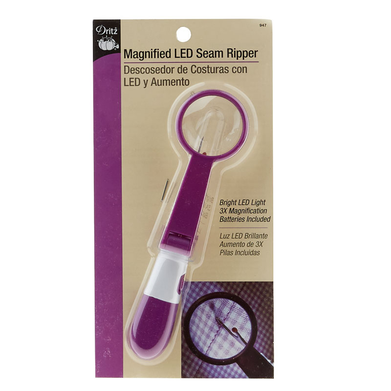 Magnified LED Seam Ripper Dritz Dritz