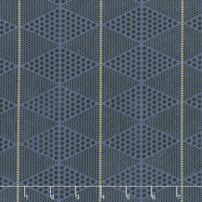Day in Paris - Diamonds Navy Metallic Yardage