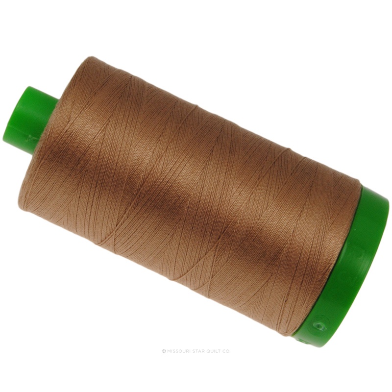 Aurifil 40 WT 100% Cotton Mako Large Spool Thread - Cafe' au Lait