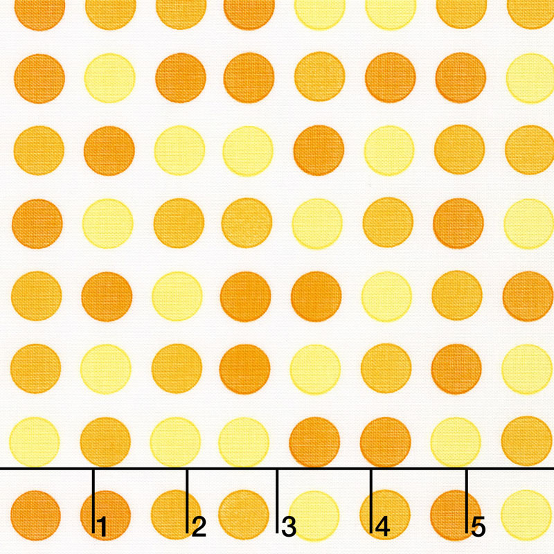 Confetti - Dots Everywhere Yellow & Orange Yardage