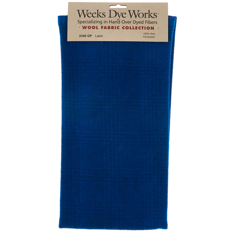 Weeks Dye Works Hand Over Dyed Wool Fat Quarter - Glen Plaid Lapis