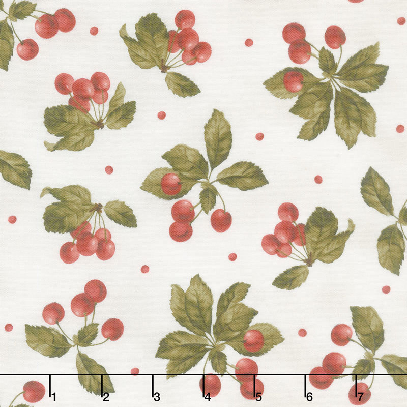 A Fruitful Life - Cherries Cream Yardage