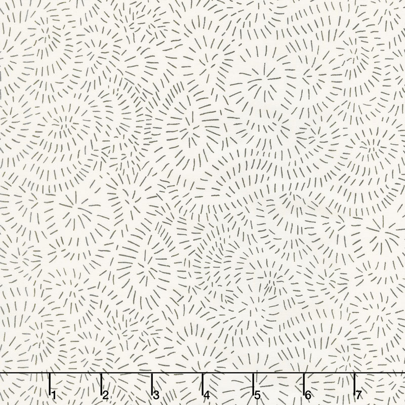 Bramble - Twists Turns Cream Black Yardage