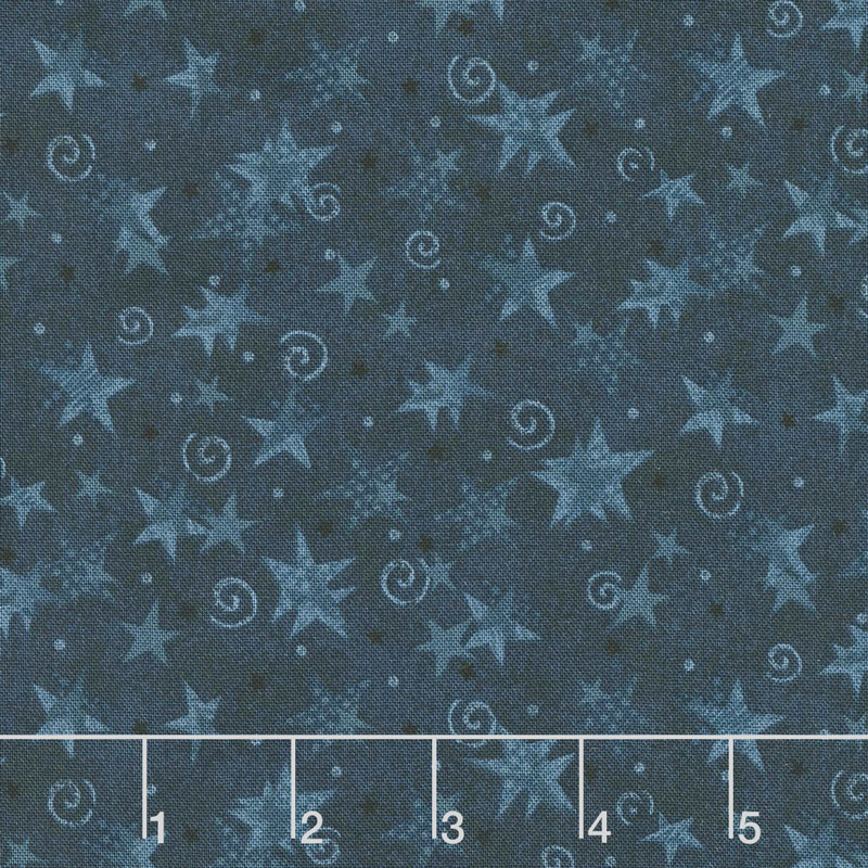 Itty Bitty - Stars Blue Yardage