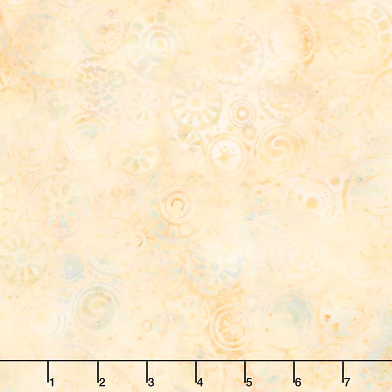 Desert Sun Batiks - Beads Custard Yardage