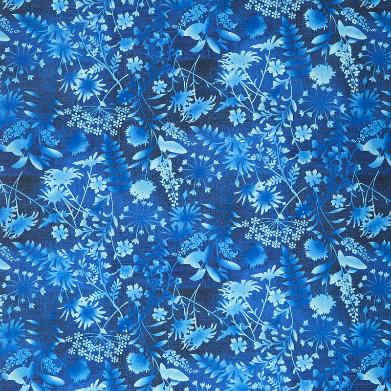Feather & Flora - Wildflower Toss Midnight Yardage