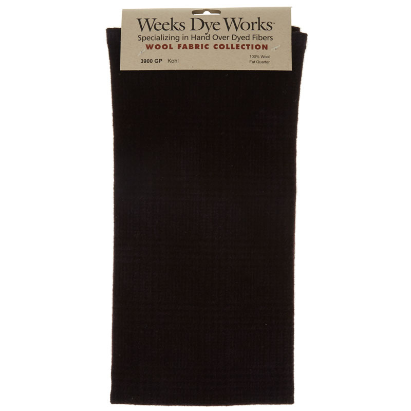 Weeks Dye Works Hand Over Dyed Wool Fat Quarter - Glen Plaid Kohl