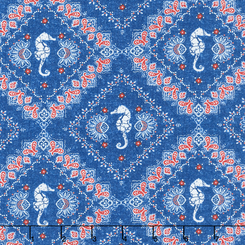 Shoreline - Bandana Blue Yardage