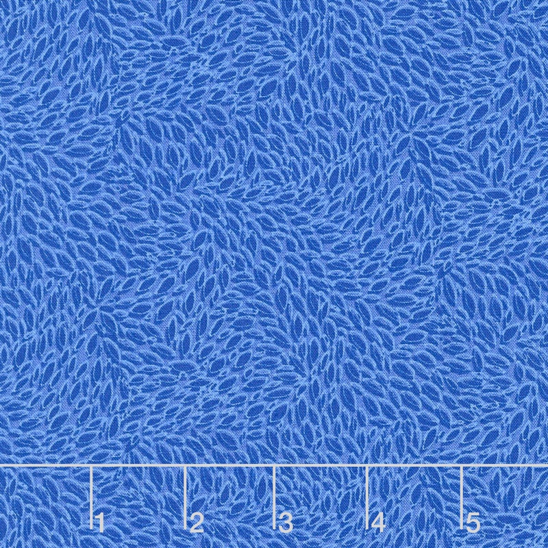 Hopscotch - Leaves in Motion Sapphire Yardage