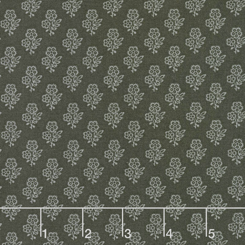 Urban Farmhouse Gatherings - Lacey Flower Tractor Oil Grey Yardage