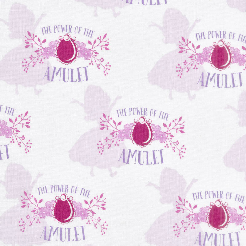 Sofia the First - Amulet White Yardage