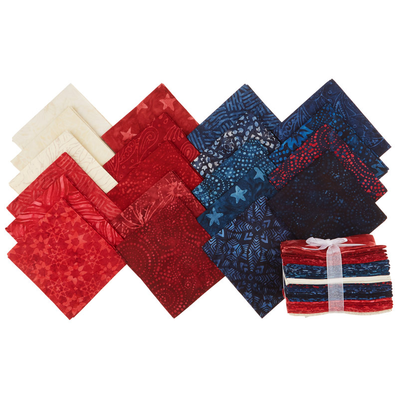 Tonga Treats Batiks - Patriots Fat Quarter Bundle