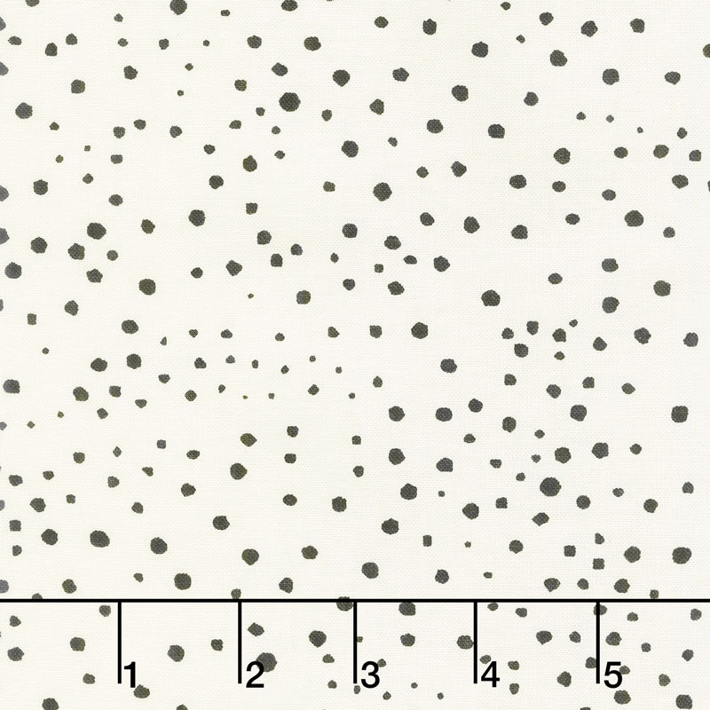 Bramble - Bright Spots Cream Black Yardage