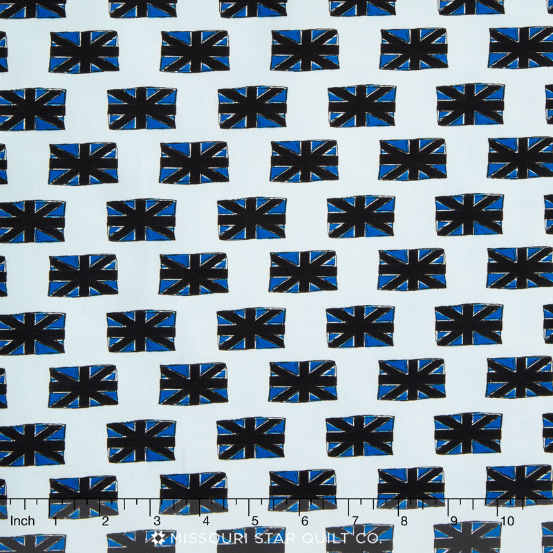 British Invasion - Flag Blue Yardage