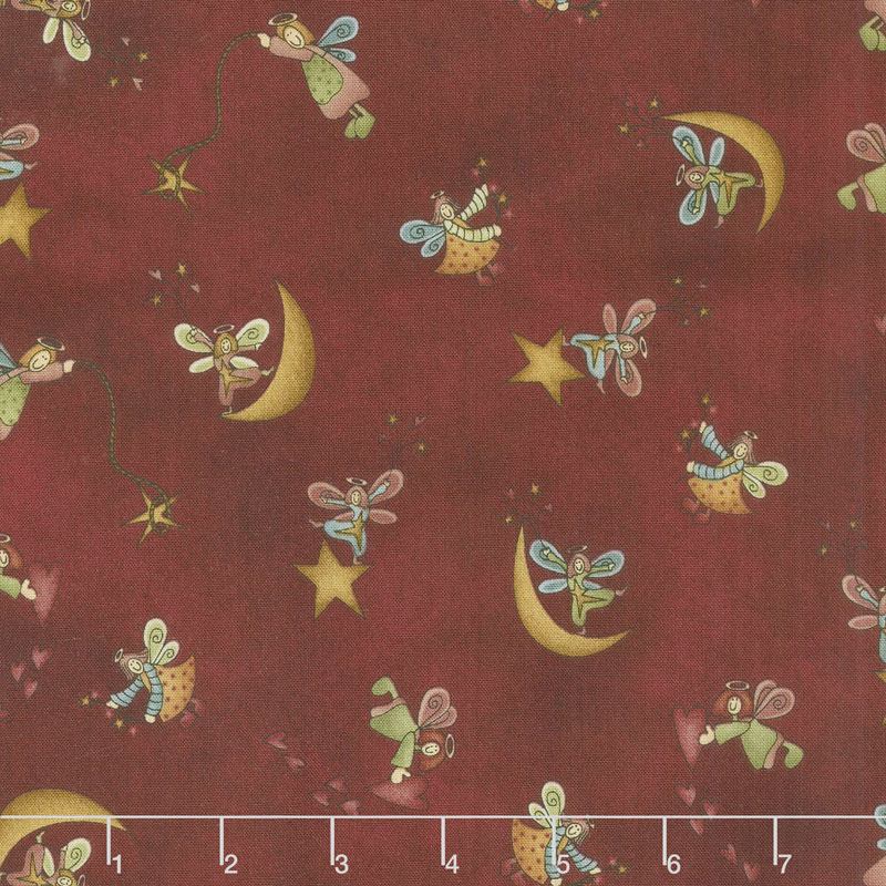 Irish Blessing - Angel Toss Red Yardage