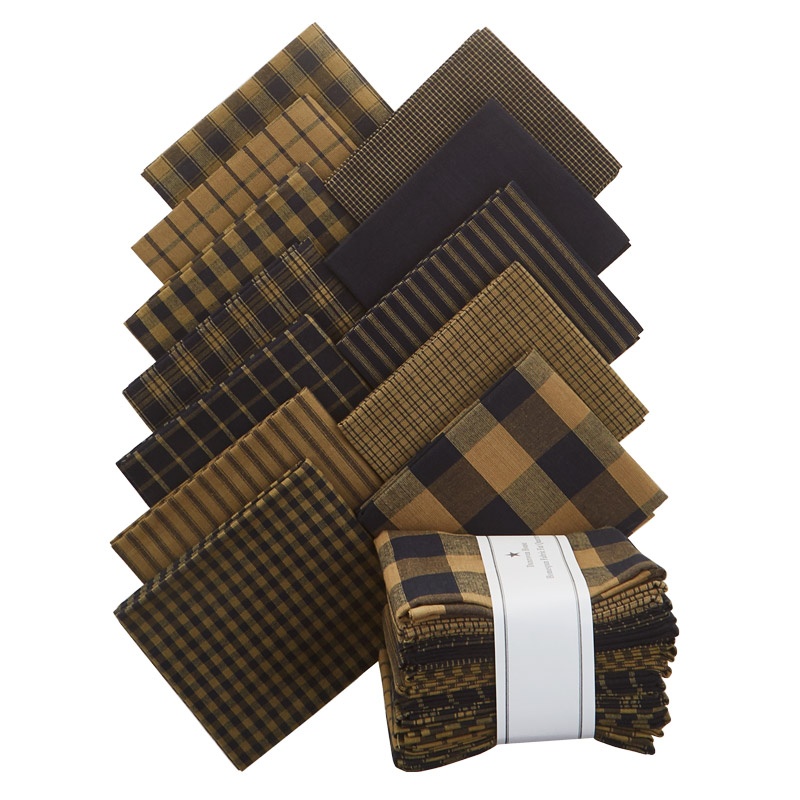 Navy Homespun Fabric Fat Quarter Bundle
