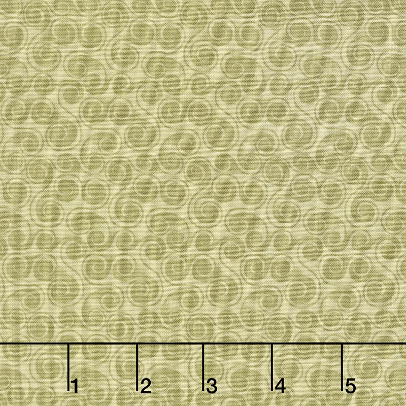 Moose Lake - Scroll Light Green Yardage