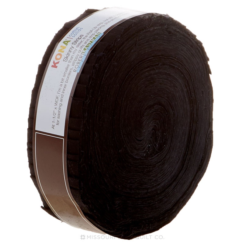 Kona Cotton - Black Skinny Strips