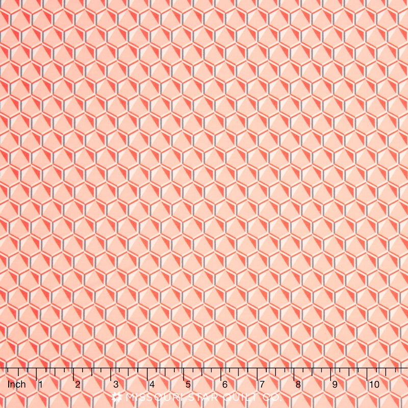 Fragmental - Salmon Patchwork Yardage