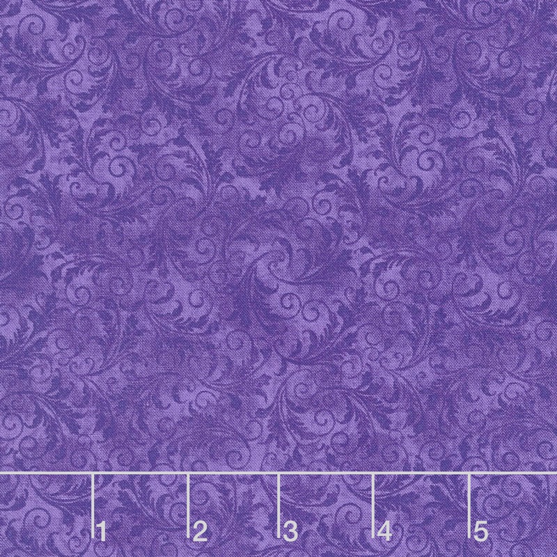 Echo - Tonal Filigree Grape Yardage
