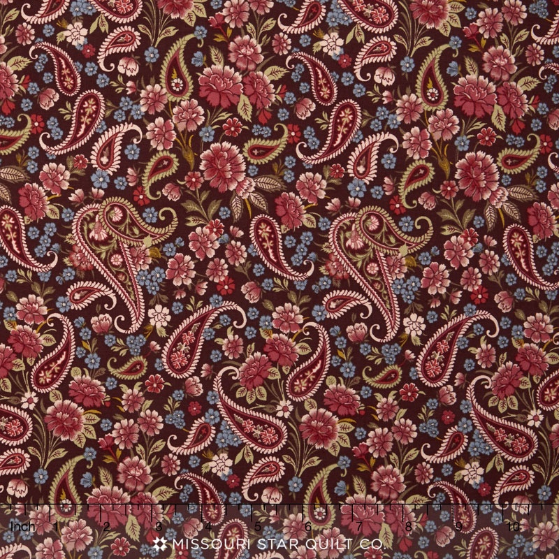 Marseille - Camille Dark Red Yardage