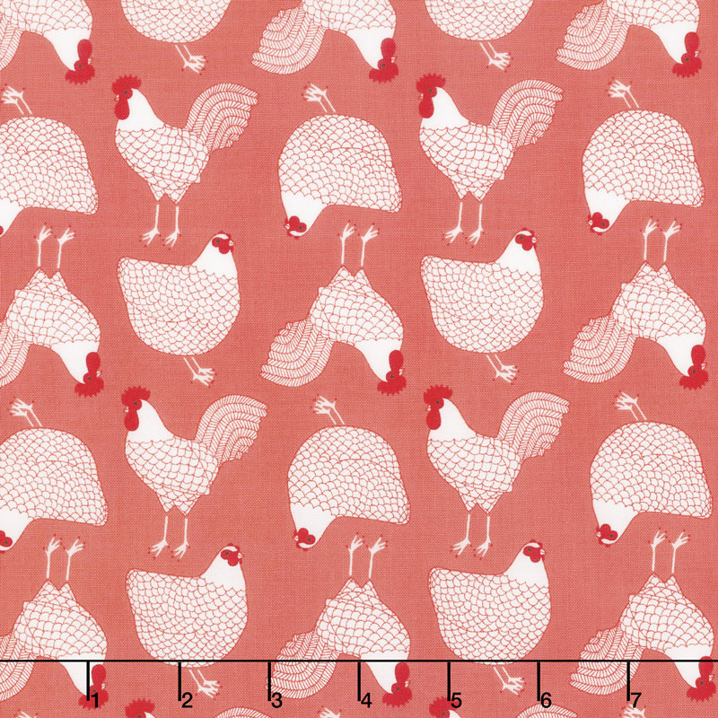 Farm Fresh - Cluck Strawberry Yardage