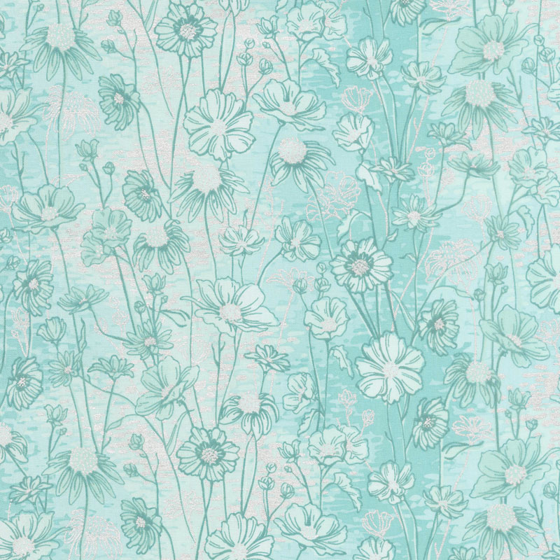 Shiny Objects - Sweet Somethings Love Me Love Me Not Julep Metallic Yardage