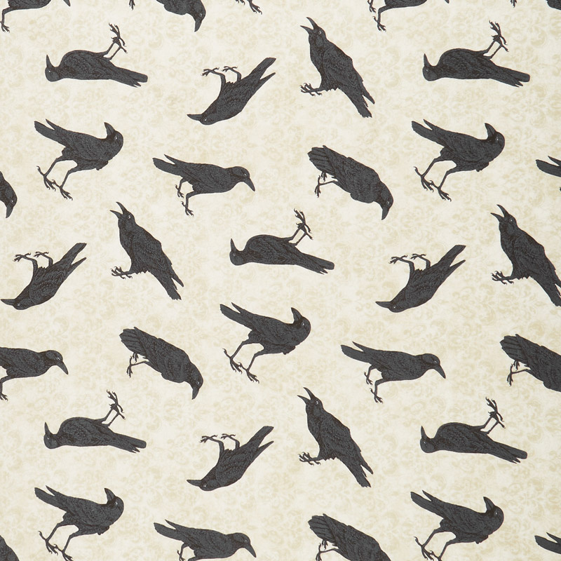 Raven's Claw - Raven Toss Cream Black Yardage