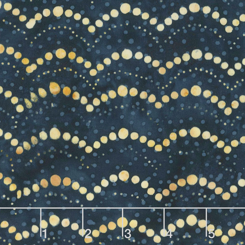 Oh Deer Batiks - Dot Lights Navy Yardage