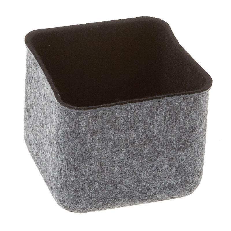 Felt Square Storage Bin - Black