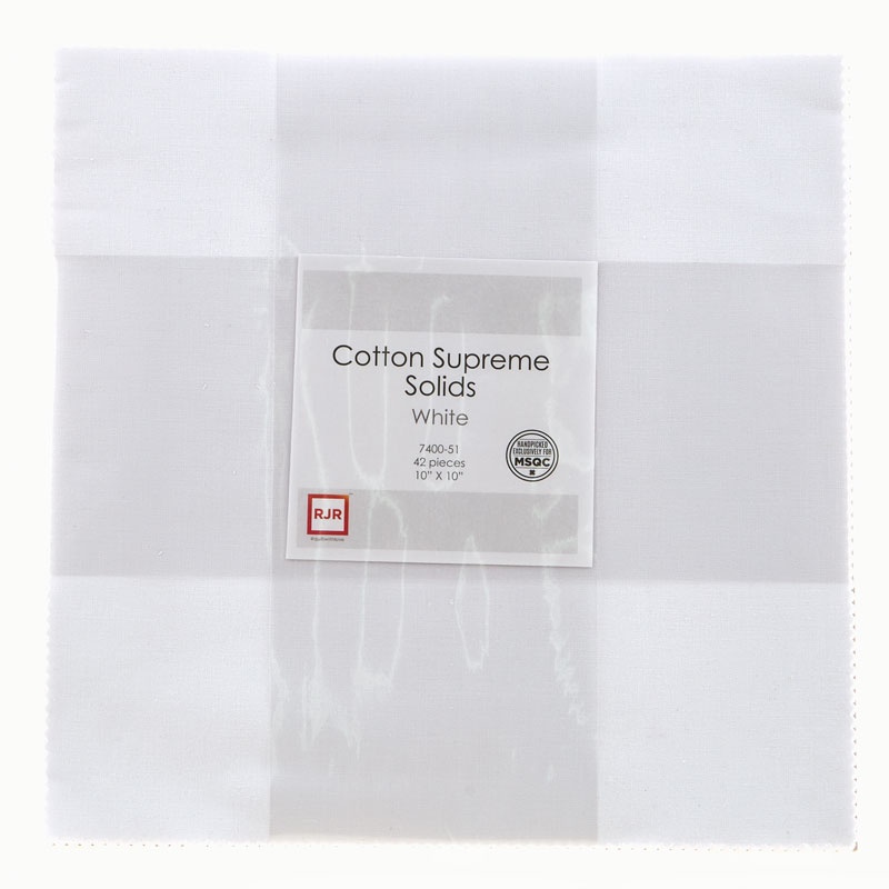 Cotton Supreme Solids White Patty Cake