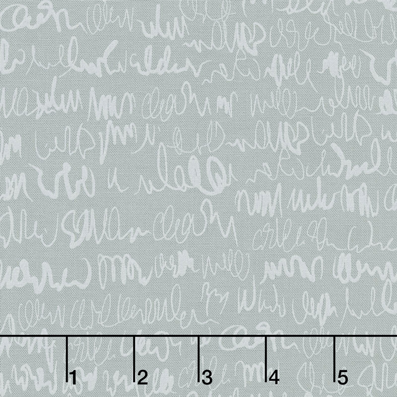 Modern Backgrounds More Paper - Scribbles Steel Yardage