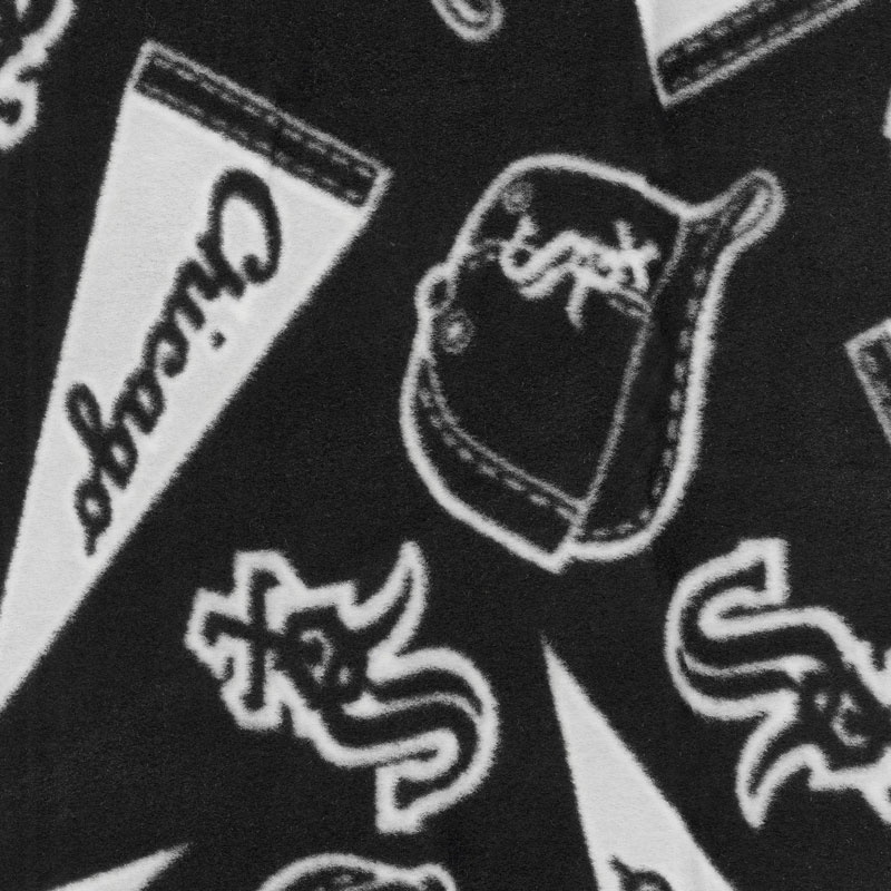 MLB Fleece - Chicago White Sox Black Yardage