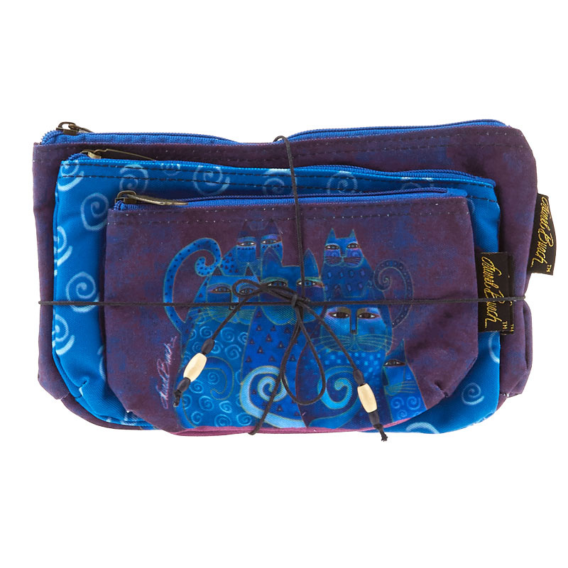 Indigo Cats Cosmetic Bags