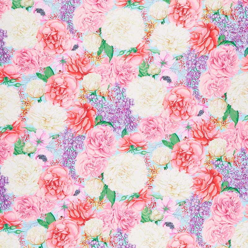 Love Letters - Lilacs & Peonies Multi Yardage