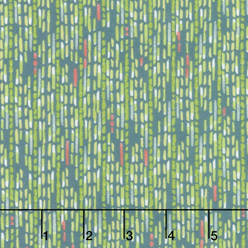Painted Meadow - Watercolor Stripe Teal Yardage