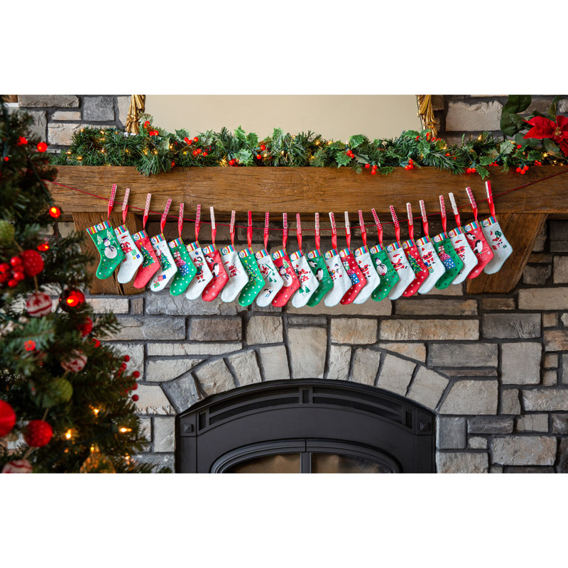 Jolly Santa Advent Stocking Kit